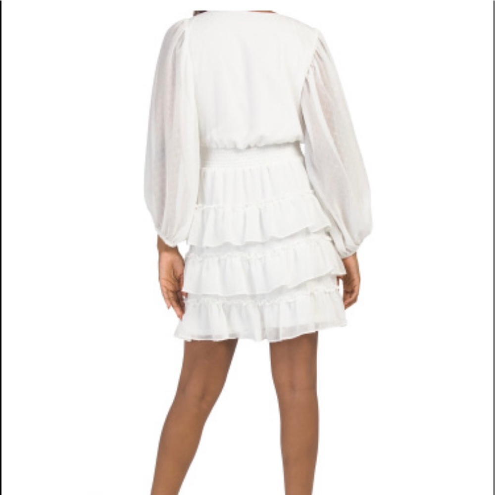 Ivory chiffon dress